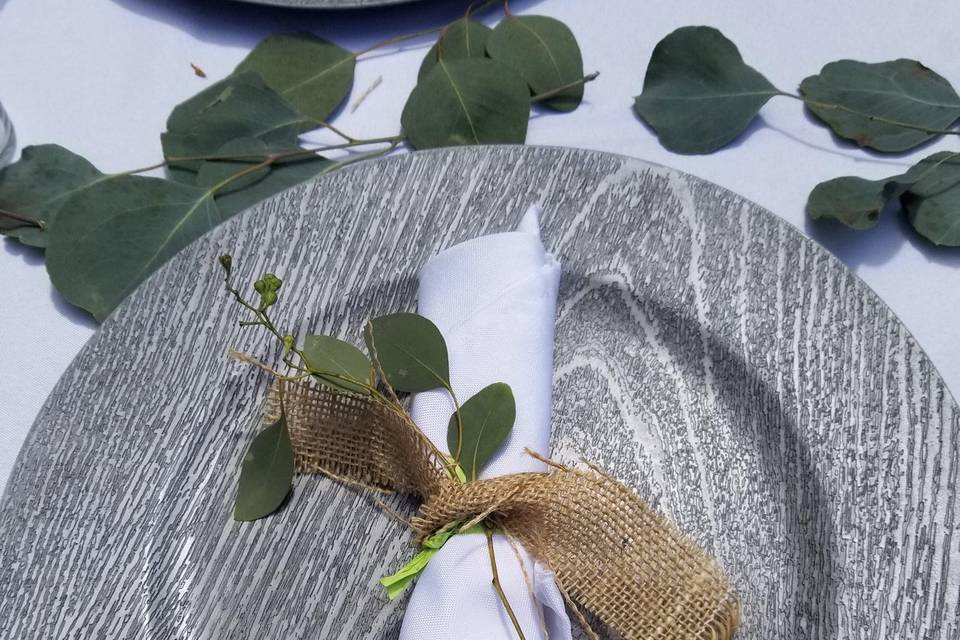 Rustic place setting