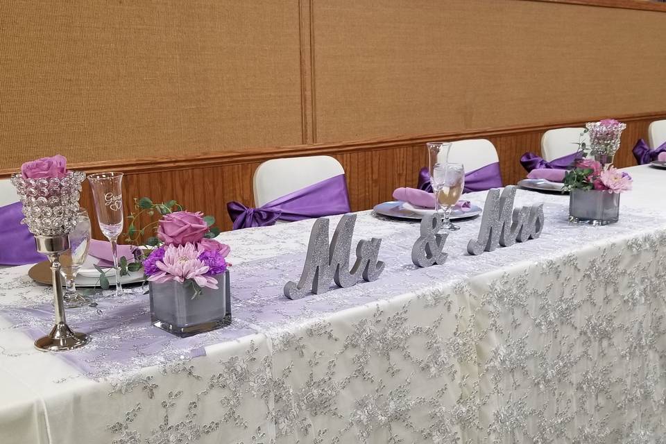 Head table Decor