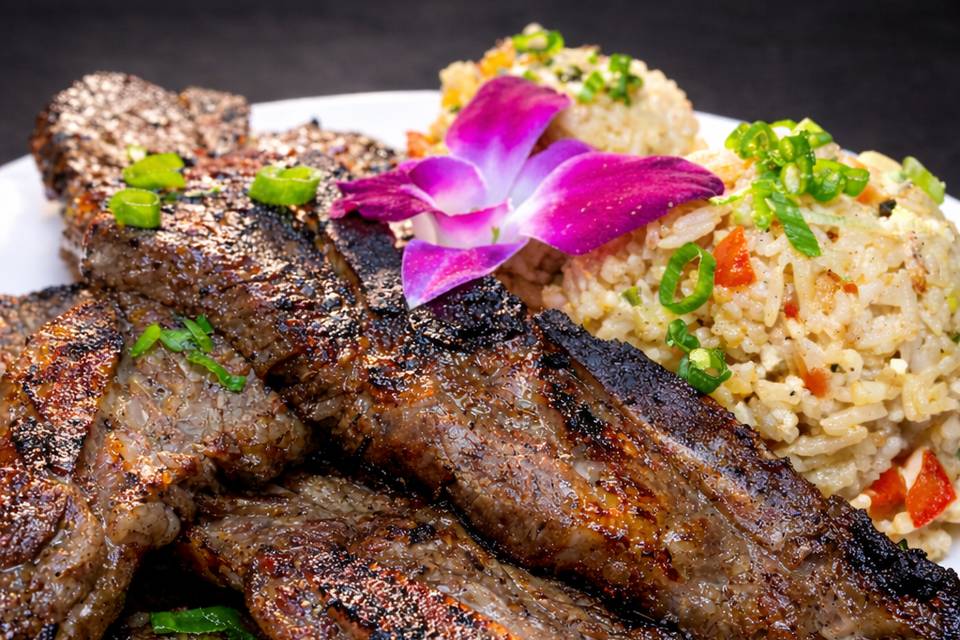 Hawaiian Kalbi Beef Rib Plate
