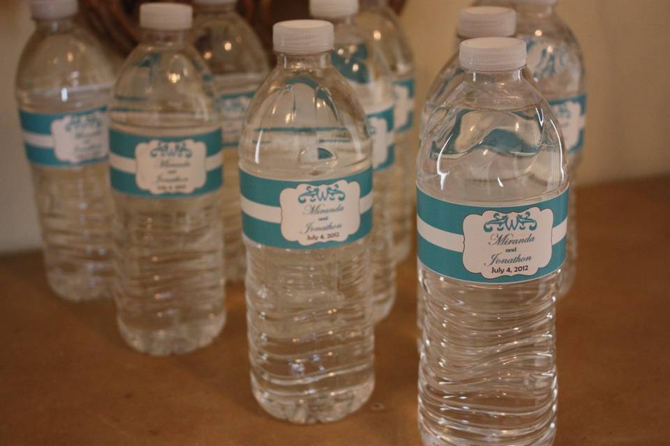 Custom Water Bottle Labels by Bella Events