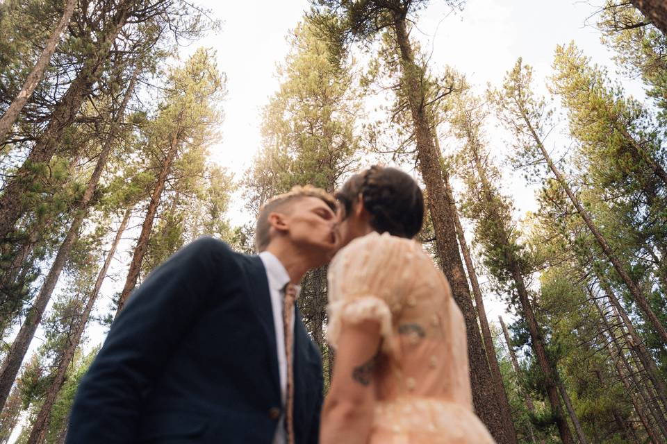 Woodsy elopement