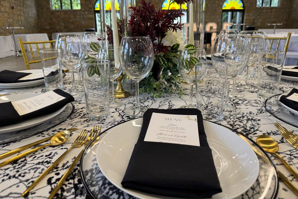 Table set up