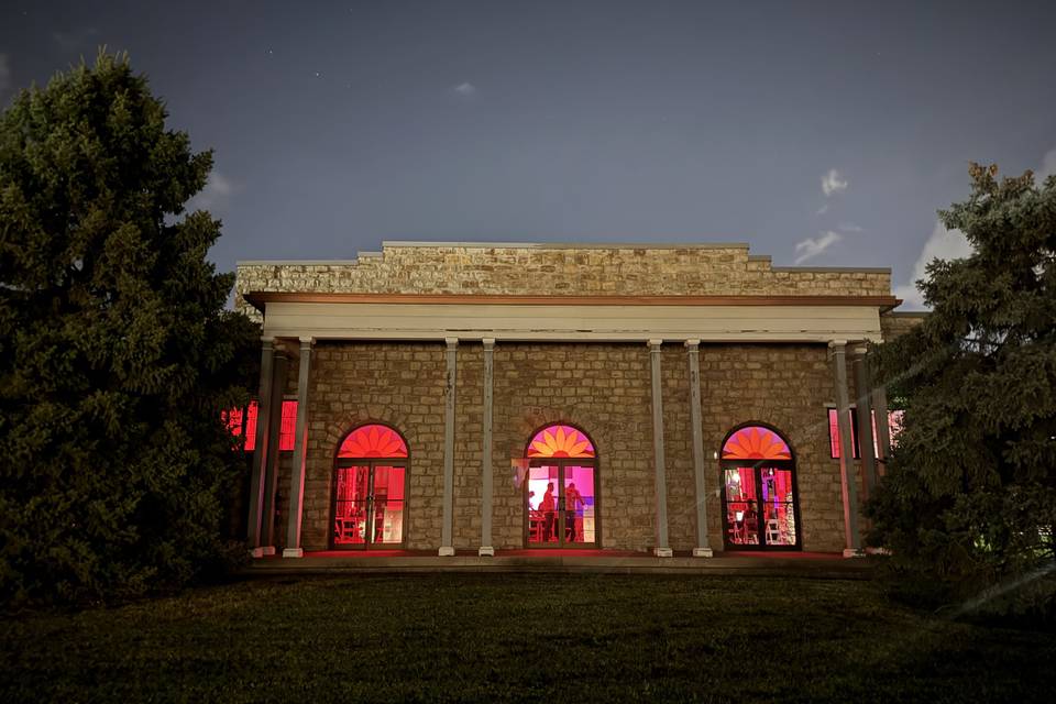 Side of Heritage at night