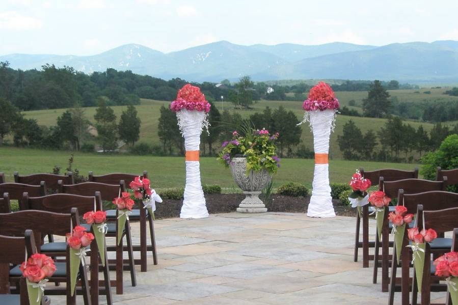 Outdoor wedding venue