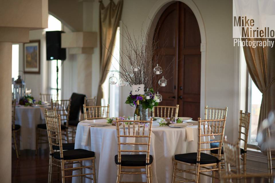 Table with centerpiece