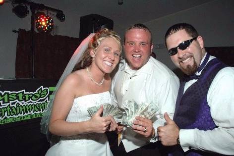 The couple with the DJ