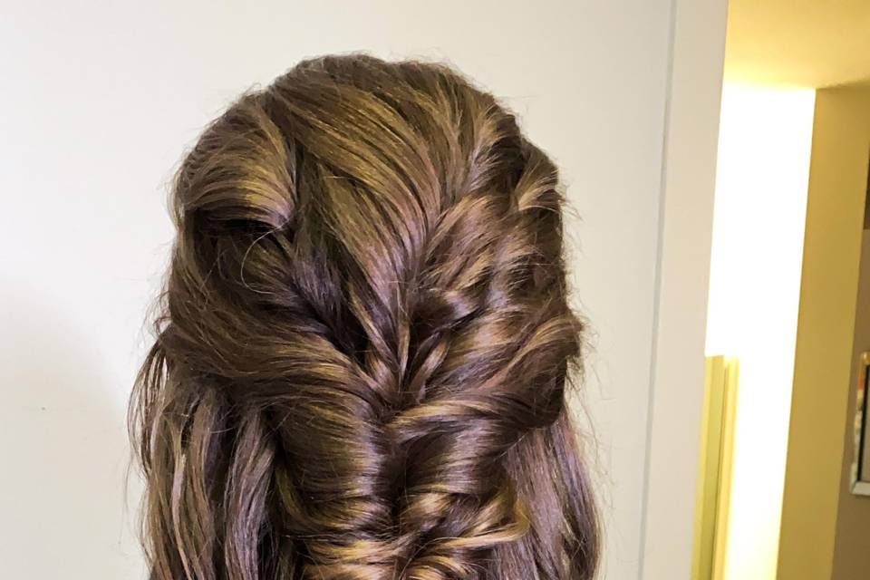 Halfup boho braid