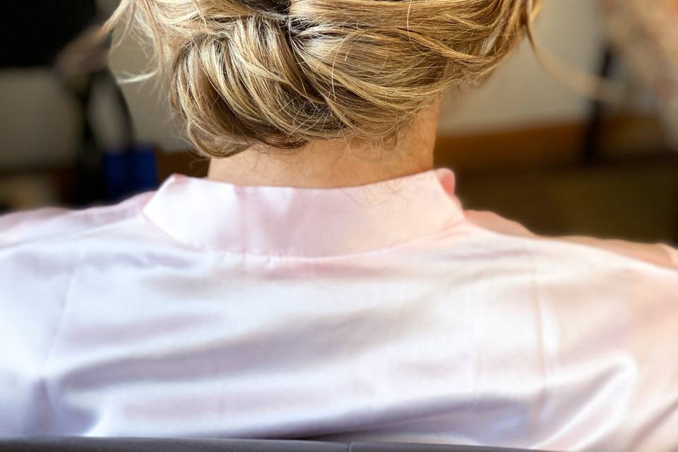 Textured updo