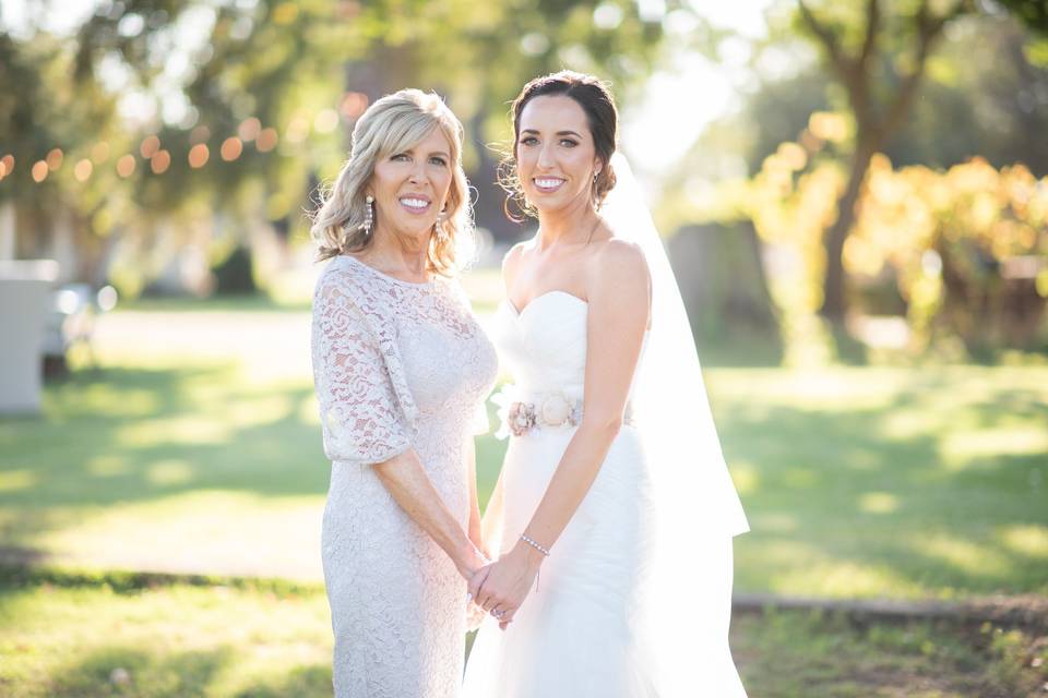 Mother and daughter makeup and hair