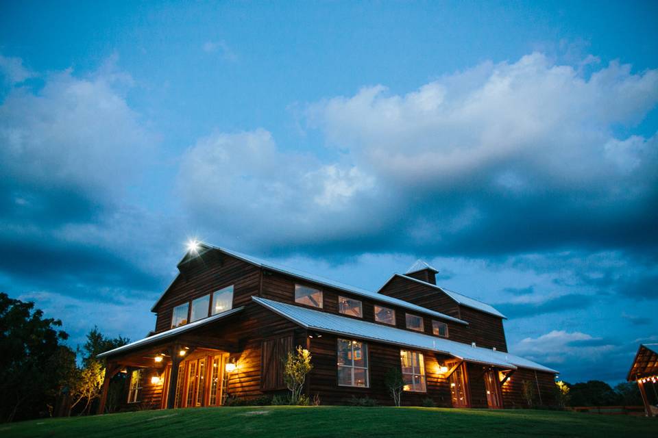 The ranch at night