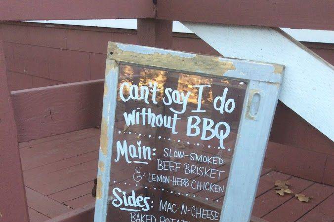 BBQ Menu board