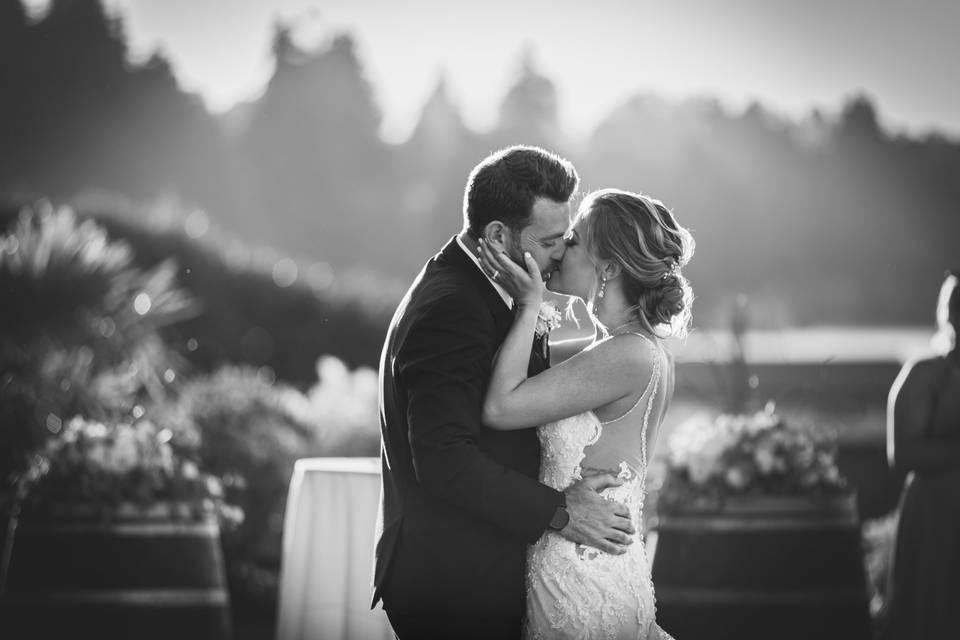 First dance and kiss