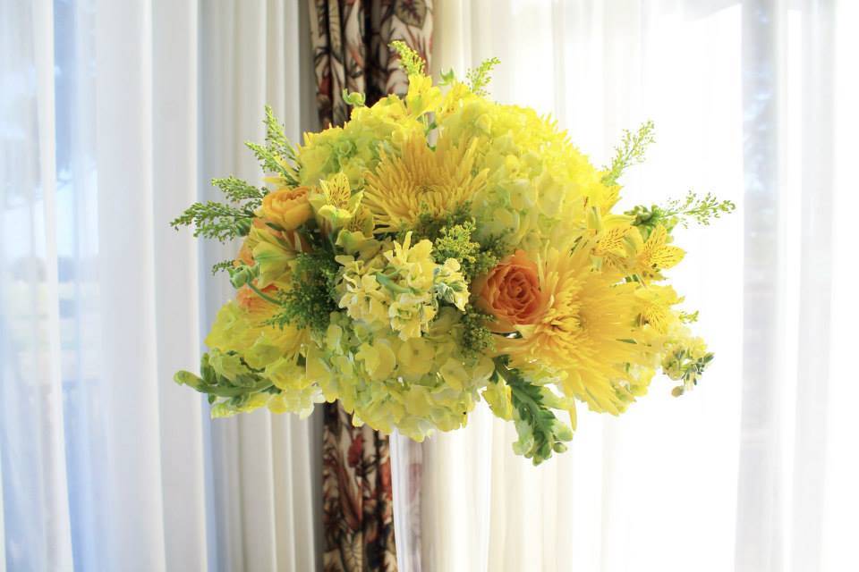Yellow floral arrangement