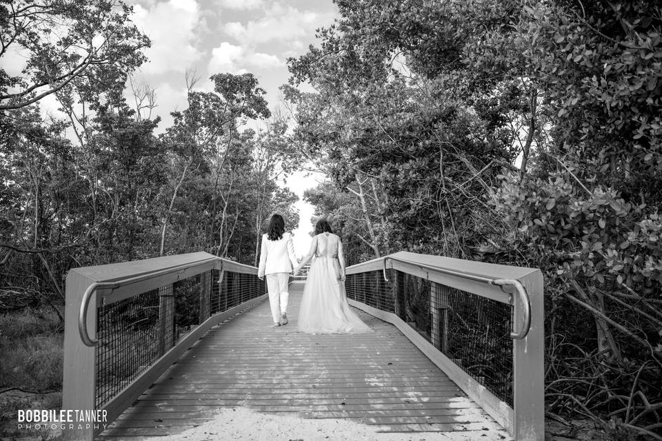 Fishing pier entrance