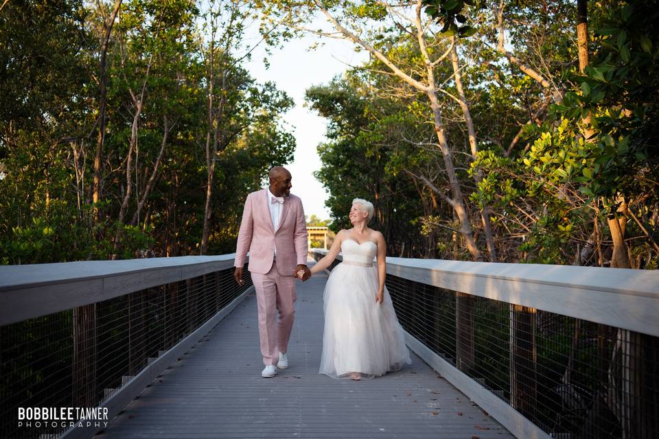 Waling on pier