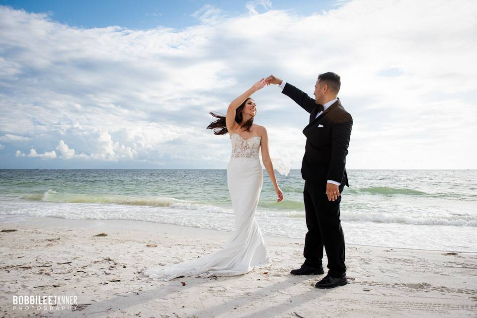 Beach twirls