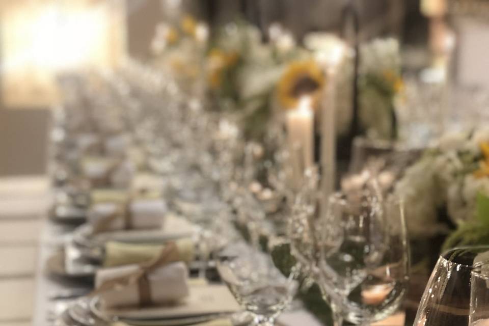Ferguson chandelier dinner