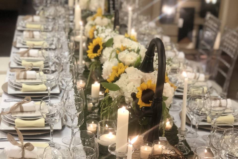Ferguson chandelier dinner