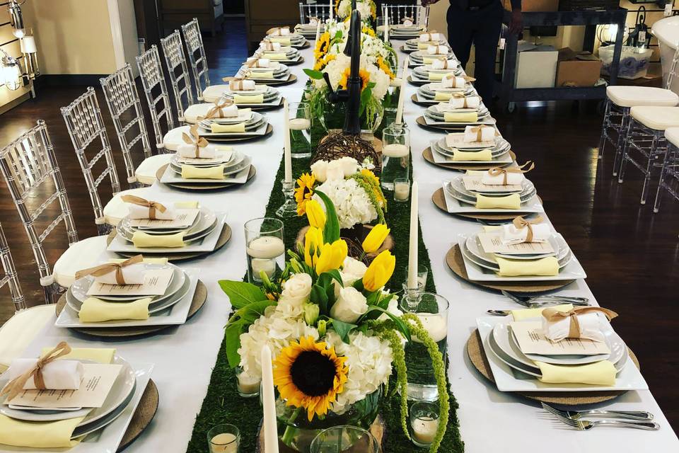 Ferguson chandelier dinner