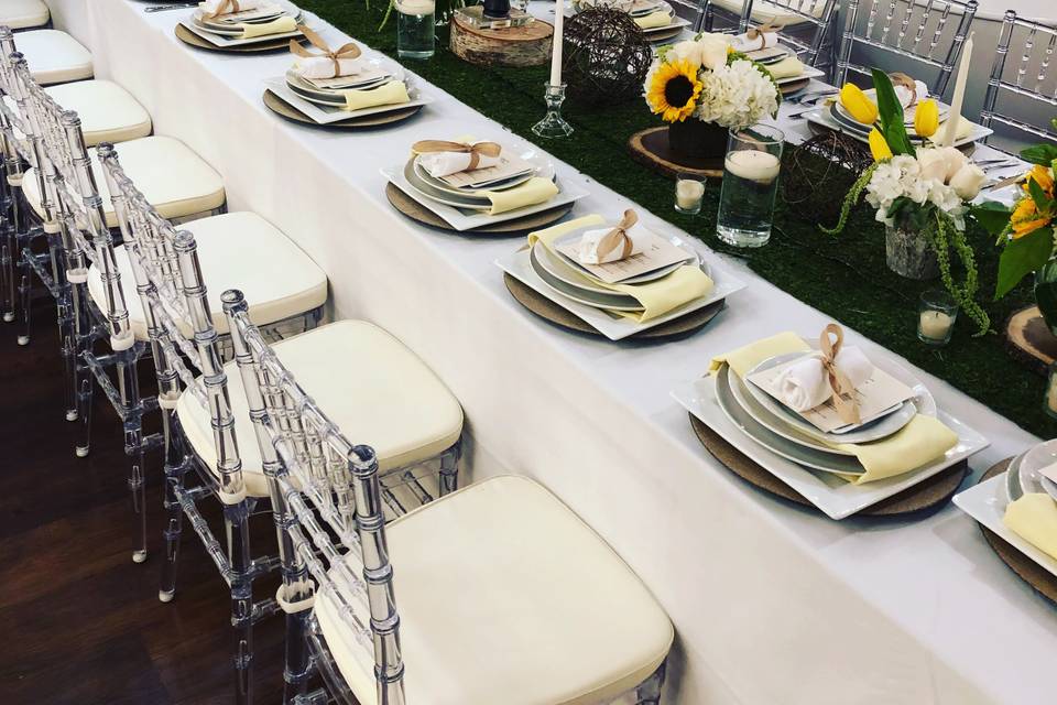 Ferguson chandelier dinner