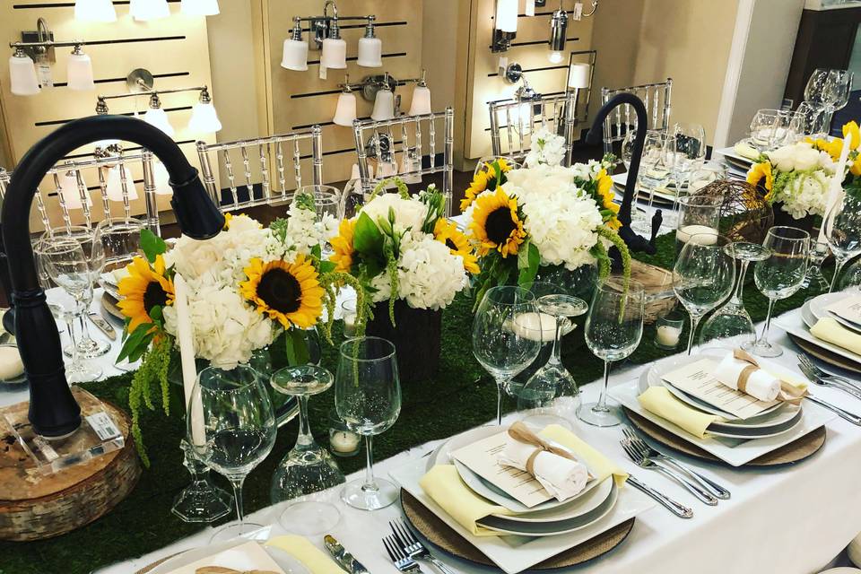 Ferguson chandelier dinner