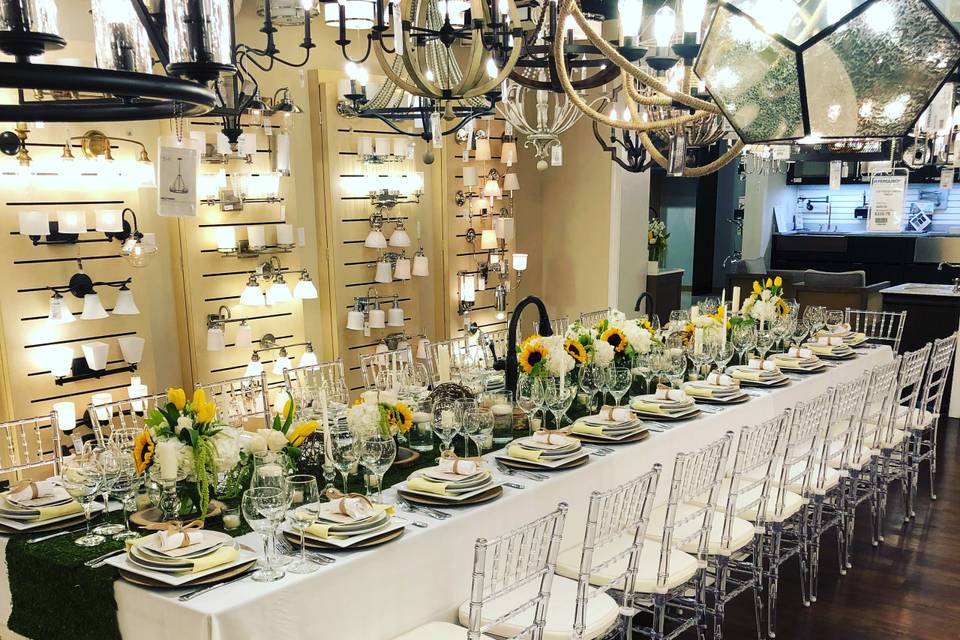 Ferguson chandelier dinner