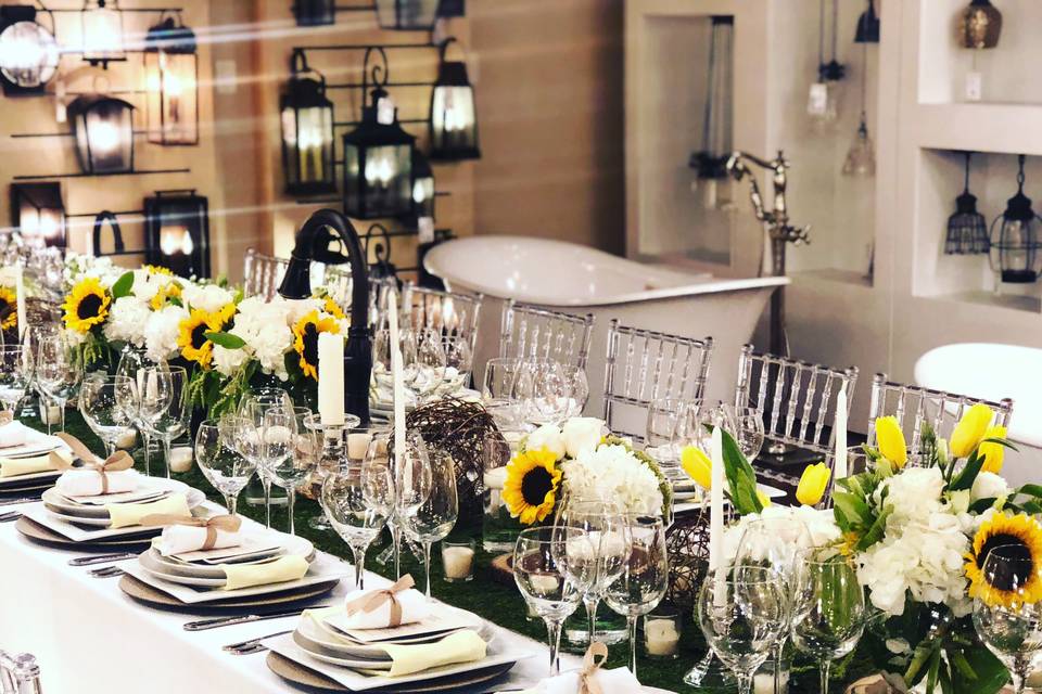 Ferguson chandelier dinner