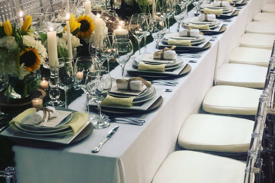 Ferguson chandelier dinner