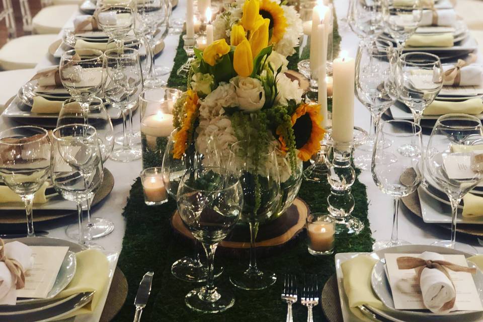 Ferguson chandelier dinner