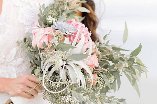 Boho beach bride