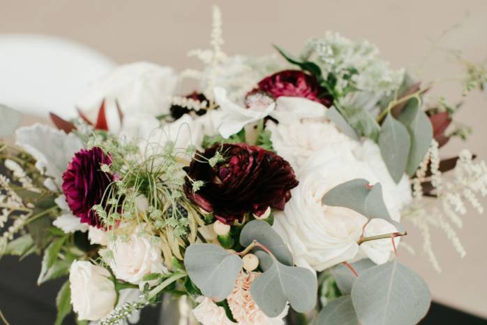 Repurposed ceremony florals