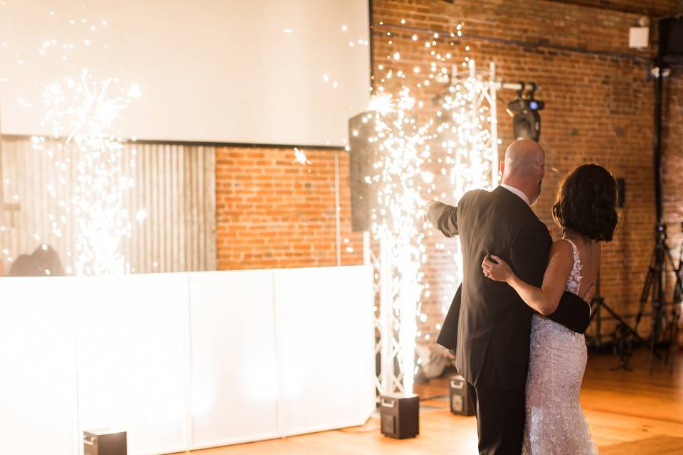 Sparkler fountains