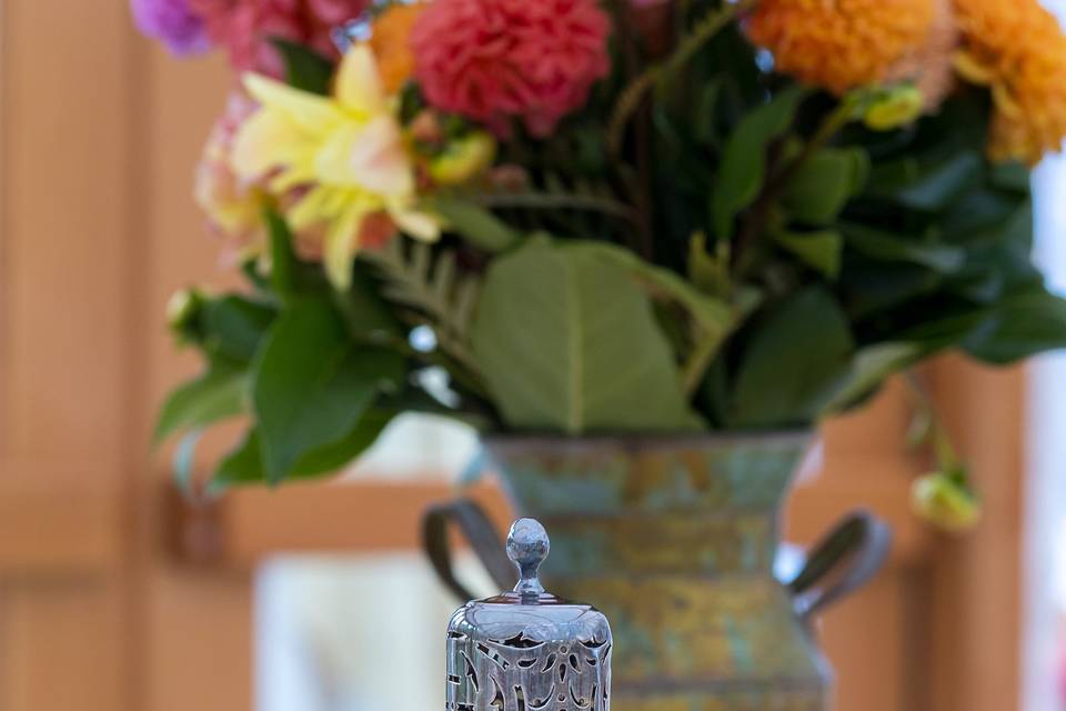 Bat Mitzvah reception table