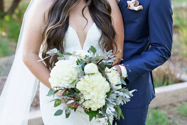 A happy wedding portrait