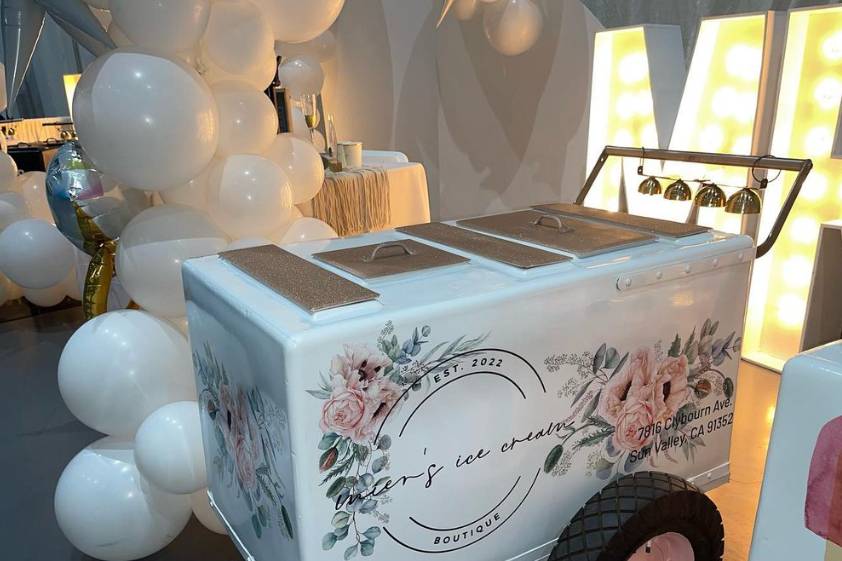 Wedding Ice Cream Cart