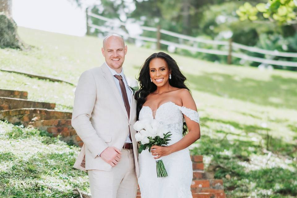 The bride and Groom