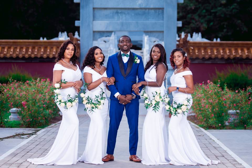 Groom and Bridesmaids