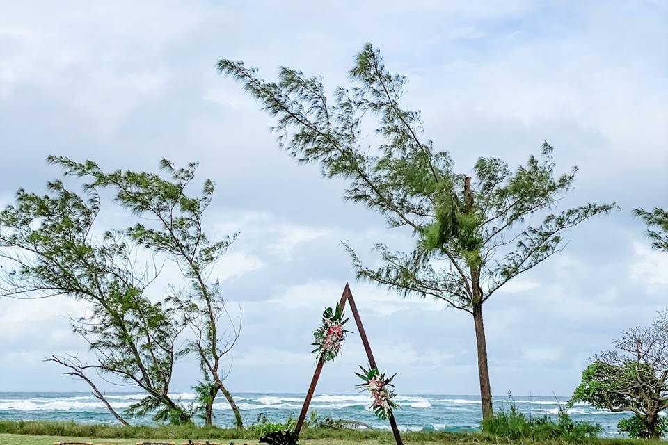 Grassy ceremony site