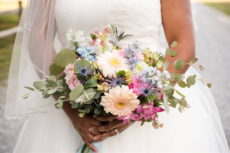 Summer wedding bouquet