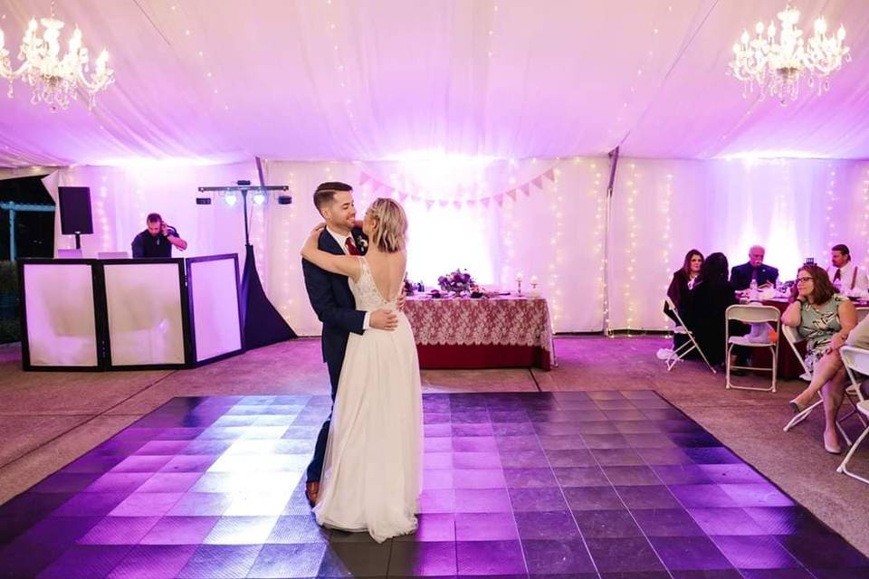 First dance as newlyweds