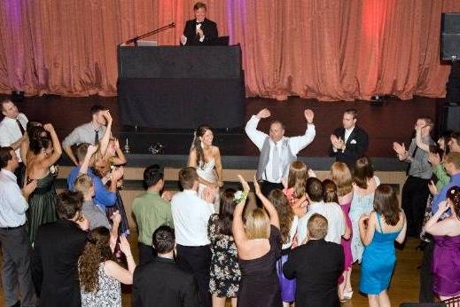 Me playing at the Wolf Trap for happy couple and their guests.