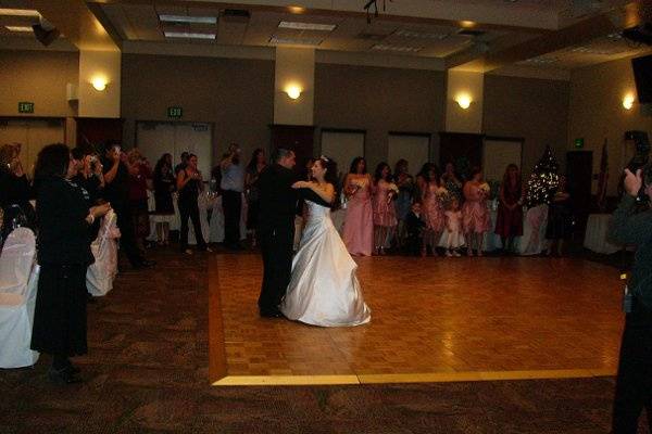 Vanessa and Mike's first dance