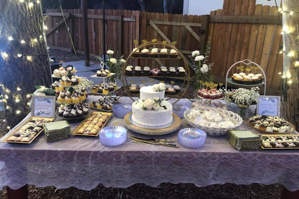 Dessert arrangement