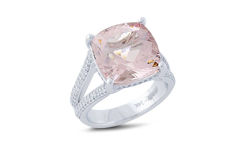 Morganite with Split Shoulder