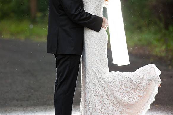 A farm wedding in the woods