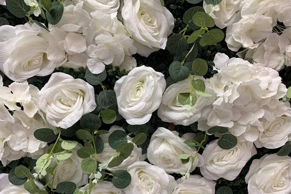 White rose garden