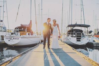 Couple by the dock