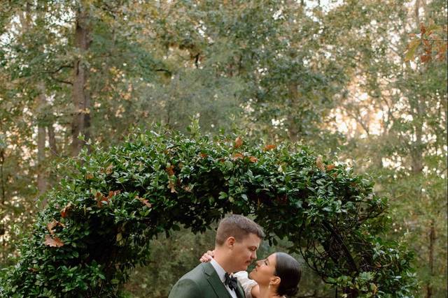 Cozy moment wedding day