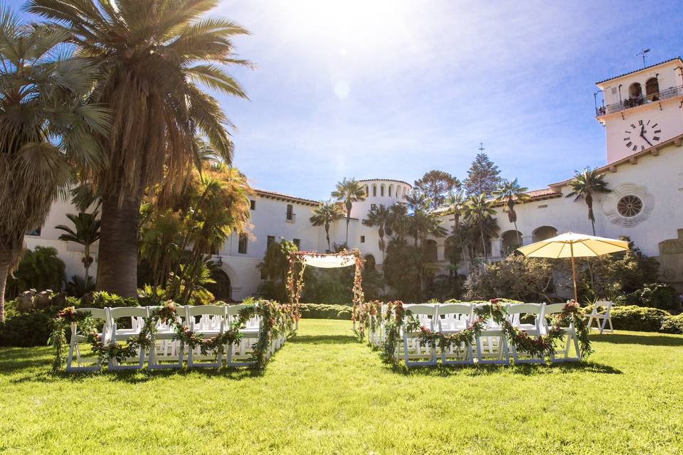 Autumn Courthouse Wedding