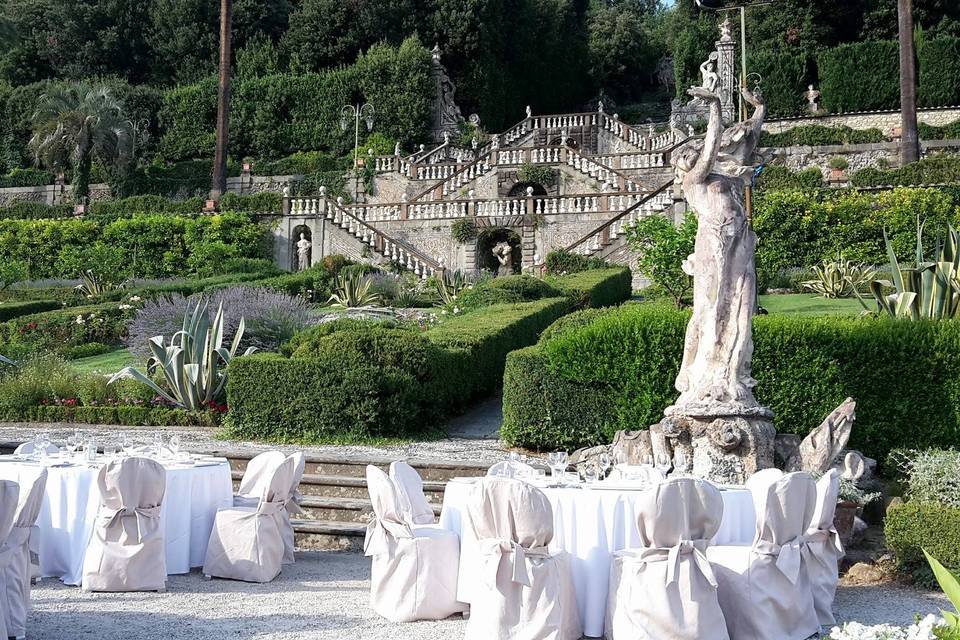 Wedding ceremony area